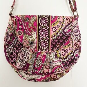 Vera Bradley Retired‎ Very Berry Paisley Crossbody Shoulder Purse Bag Quilted
